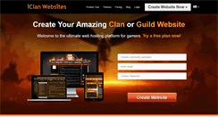 Desktop Screenshot of iclanwebsites.com